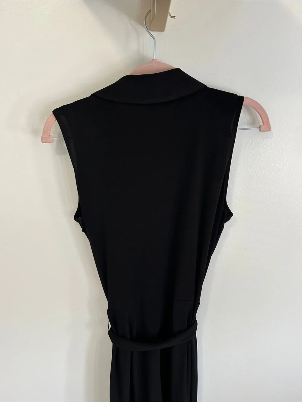Michael Kors Black Gold Sleeveless Crop Jumpsuit